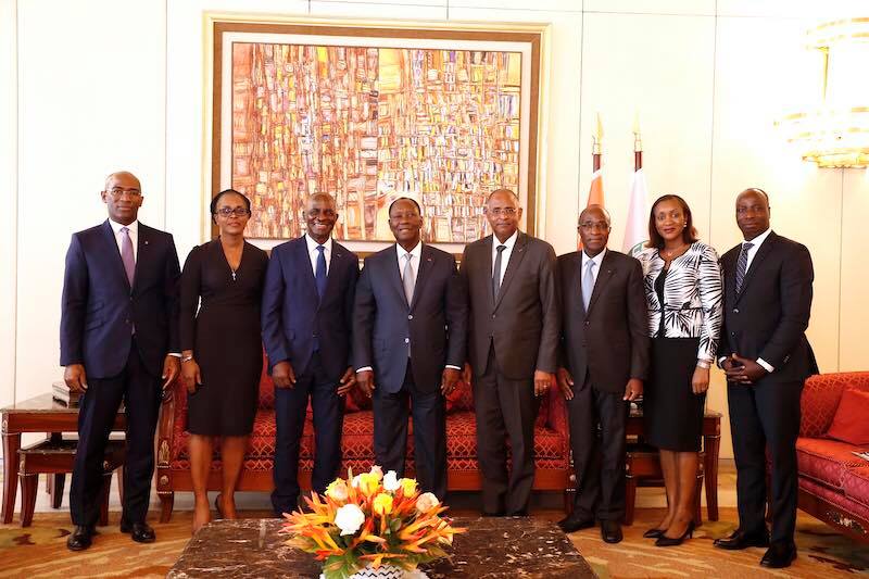 Visite du Président du Groupe NSIA chez le Président de la République de Côte d'Ivoire
